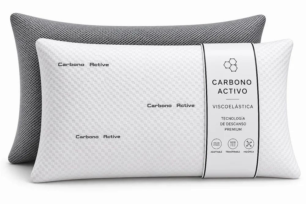 D'A Gama Home Almohada Viscoelástica Carbono 75 cm