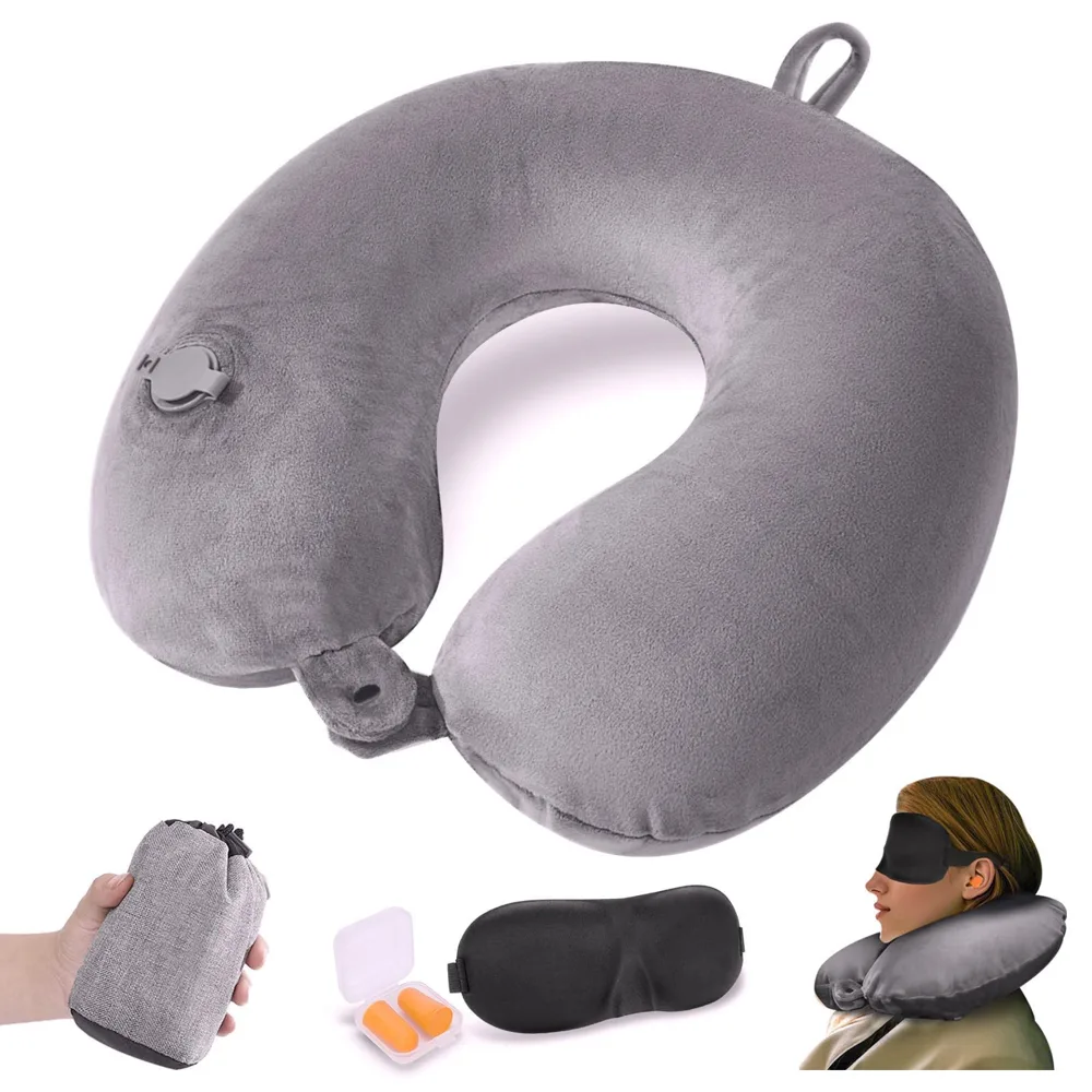 JetsCush Almohada de Viaje Hinchable