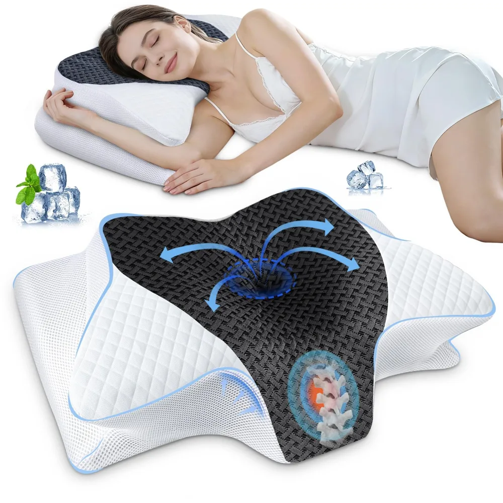 SAHEYER Almohada Cervical Neck 2 en 1
