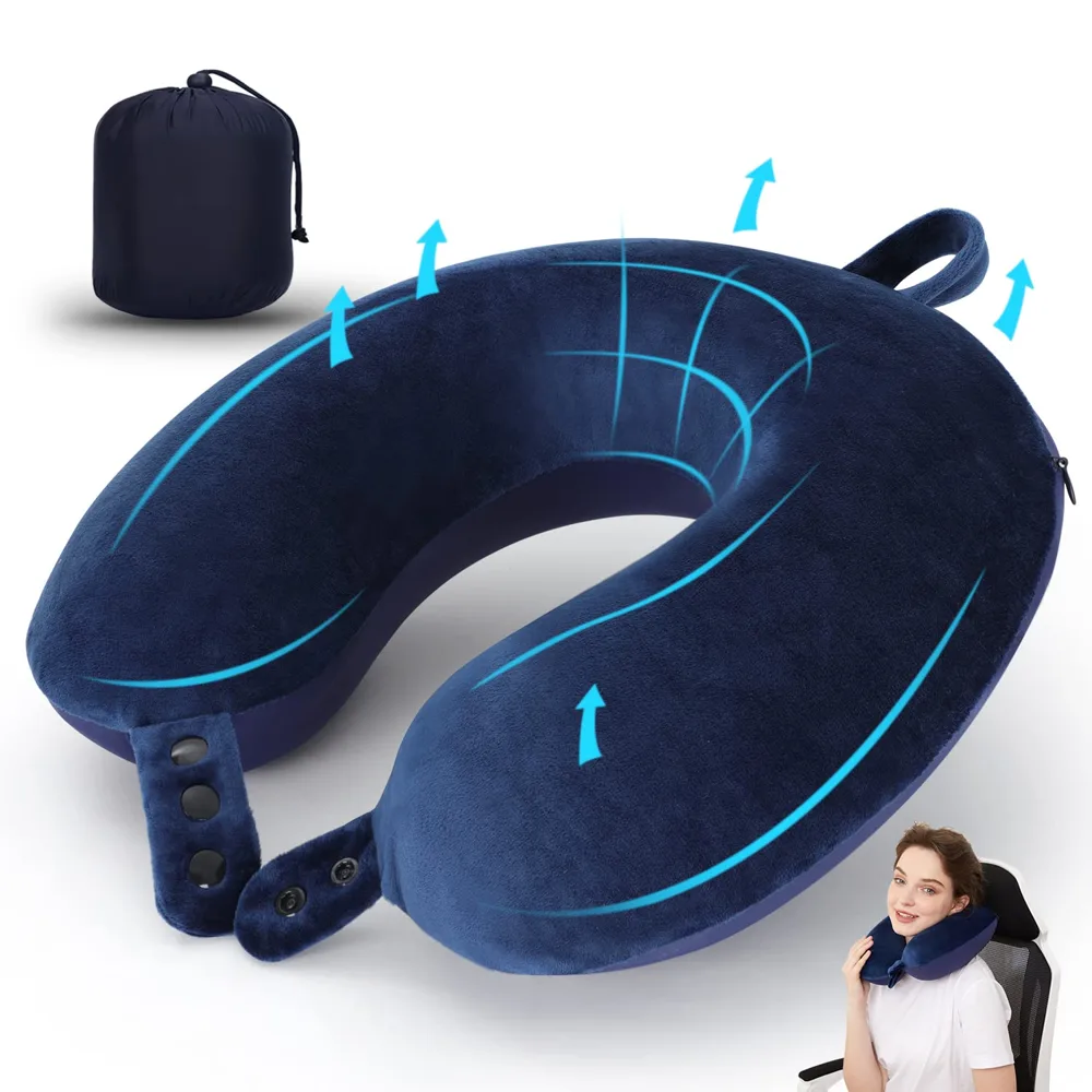 TALLGO Almohada de Viaje para el Cuello Viscoelástica