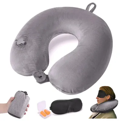 JetsCush Almohada de Viaje Hinchable