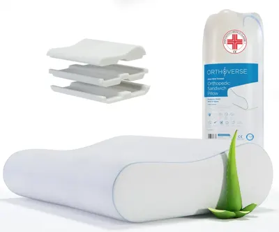 ORTHAVERSE Almohada Cervical Ajustable Aloe Vera