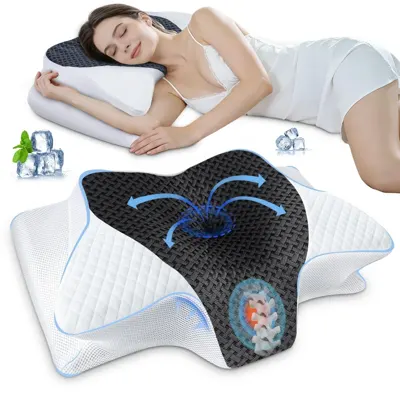 SAHEYER Almohada Cervical Neck 2 en 1
