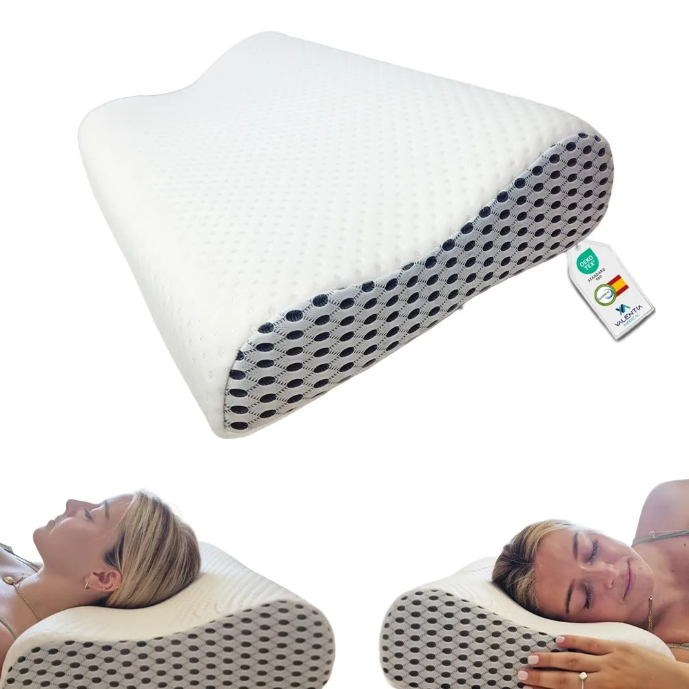 VALENTIA MEDICAL Almohada Cervical Doble Altura Aloe Vera
